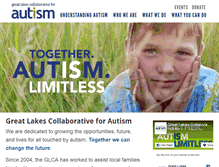 Tablet Screenshot of greatlakesautism.org